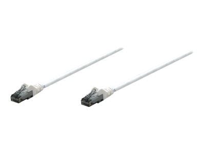 Intellinet - Koblingskabel - RJ-45 (hann) til RJ-45 (hann) - UTP - CAT 6 - formstøpt, uten hindringer - hvit