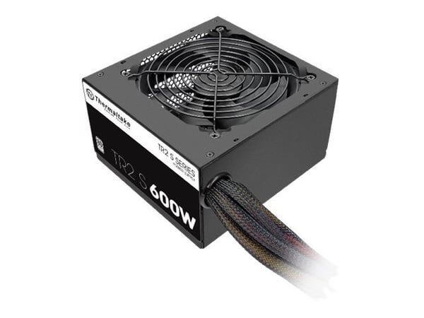 Thermaltake TR2 S 600W - Strømforsyning (intern) - ATX12V 2.3/ EPS12V - 80 PLUS - AC 230 V - 600 watt - aktiv PFC - Europa - svart
