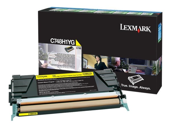 Lexmark - Høy ytelse - gul - original - tonerpatron LCCP, LRP - for Lexmark C748de, C748dte, C748e