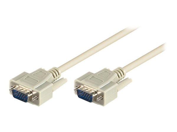 goobay - Videokabel - VGA - HD-15 (VGA) hane till HD-15 (VGA) hane - 5 m - grå goobay - Videokabel - VGA - HD-15 (VGA) hane till HD-15 (VGA) hane - 5 m - grå