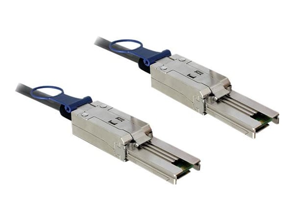 Delock - SAS ekstern kabel - 26-pin 4x Shielded Mini MultiLane SAS (SFF-8088) (hann) til 26-pin 4x Shielded Mini MultiLane SAS (SFF-8088) (hann) - 3 m