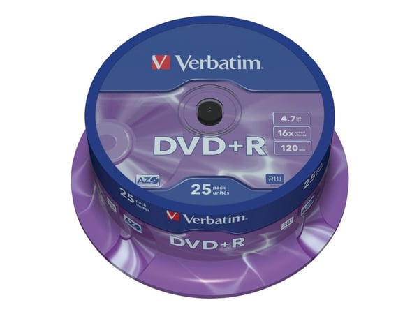 Verbatim DataLifePlus - 25 x DVD+R - 4,7 GB 16x - spindel