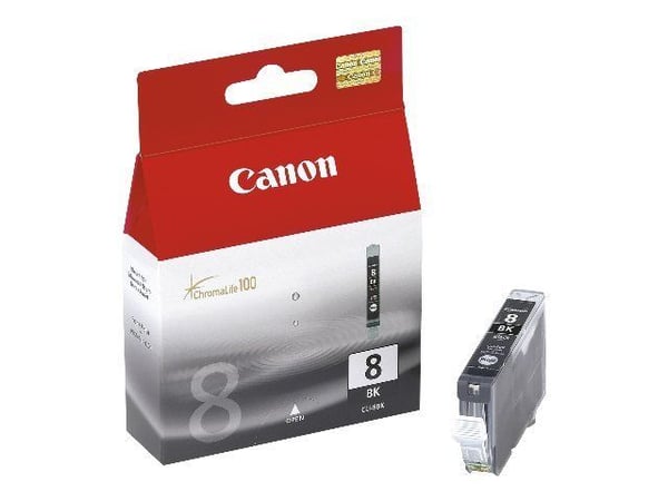 Canon CLI-8BK - 13 ml - svart - original - blekkbeholder - for PIXMA iP4300, iP4500, iP5300, MP520, MP600, MP610, MP810, MP960, MP970, MX850, Pro9000