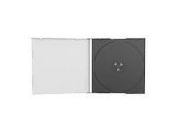 MediaRange CD Jewelcase Single tray - CD-cover - kapasitet: 1 CD/DVD - svart (en pakke 100)