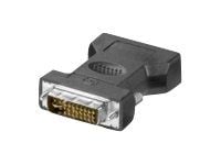 Microconnect MONAJ, DVI-I 24+5Pin, HD15, Musta