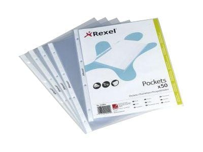 Rexel - Arkbeskytter - for A4 (210 x 297 mm) - blank (en pakke 50)