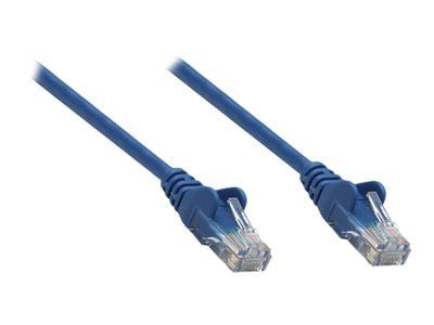 Intellinet Network Patch Cable, Cat5e, 20m, sininen, CCA, U/UTP, PVC, RJ45, kullatut koskettimet, Snagless, Booted, Lifetime Warranty, Polybag - Pa...