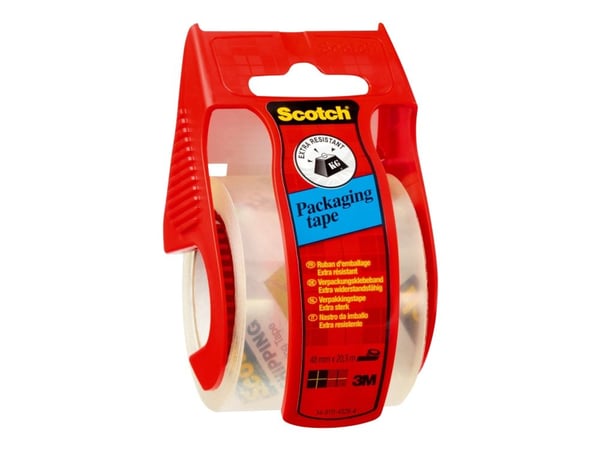 Scotch C5020D - Dispenser med pakketape - 50 mm x 20 m - polypropylen - brun tape