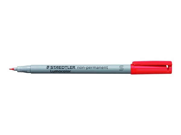 STAEDTLER Lumocolor - Fiberspetspenna - icke-permanent - röd - vattenbaserat bläck - bred