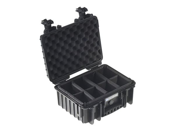 B&W outdoor.cases Type 3000 - Kovakotelo - polypropeeni - musta