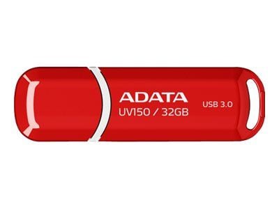 ADATA DashDrive UV150 - USB-muistitikku - 32 GB - USB 3.0 - rød - rød