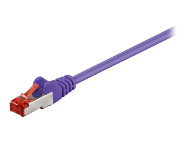 goobay - Koblingskabel - RJ-45 (hann) til RJ-45 (hann) - 50 m - SFTP, PiMF - CAT 6 - halogenfri, formstøpt, uten hindringer - purpur goobay - Koblingskabel - RJ-45 (hann) til RJ-45 (hann) - 50 m - SFTP, PiMF - CAT 6 - halogenfri, formstøpt, uten hindringer - purpur