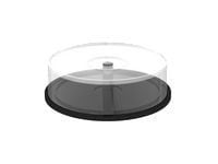 MediaRange - Medieoppbevaringseske - kapasitet: 25 DVD, 25 CD - svart