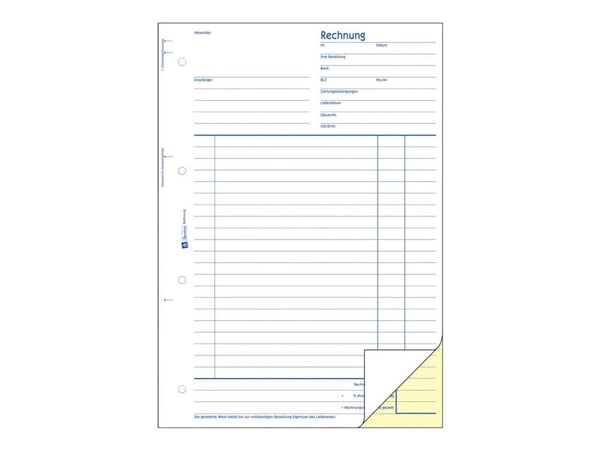 Avery Zweckform - Fakturaskjema - 40 ark - A4 (210 x 297 mm) - dublett - karbonfri
