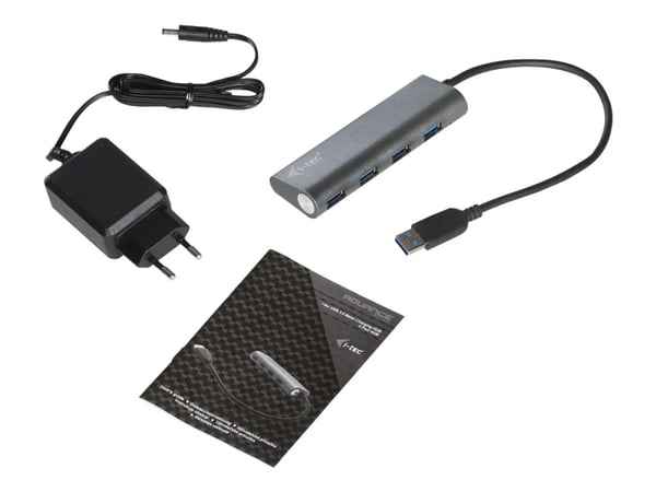 i-Tec USB 3.0 Metal Charging HUB - Hub - 4 x SuperSpeed USB 3.0 - stasjonær