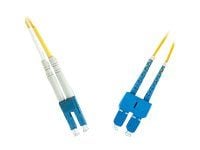 MicroConnect - Nettverkskabel - LC/UPC-enkeltmodus (hann) til SC/UPC-enkeltmodus (hann) - 20 m - fiberoptisk - 9 / 125 micron - OS2 - gul