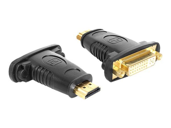Delock Adapter HDMI uros > DVI 24+5 pin naaras - Videoadapter - DVI-I hun til HDMI han