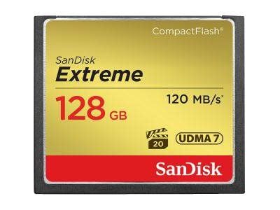 SanDisk Extreme - Flashhukommelseskortti - 128 GB - 567x - CompactFlash-levyjä