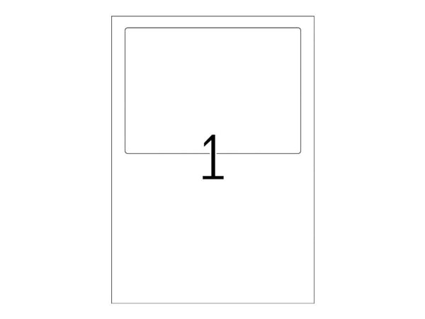HERMA Special - Hvit - 130 x 182 mm 25 stk (25 ark ugjennomsiktige fraktetiketter