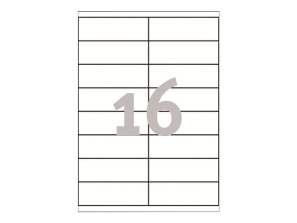 Avery Universal Labels, White 105x35mm, 105 x 35, 1600 kpl, 100 arkkia