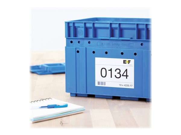 HERMA 4458, Valkoinen, Suorakulmio, Kiinteä, Paperi, Matta, Laser/Inkjet