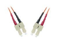 MicroConnect - Nettverkskabel - SC/APC-enkeltmodus (hann) til SC/APC-enkeltmodus (hann) - 1 m - fiberoptisk - halogenfri - gul