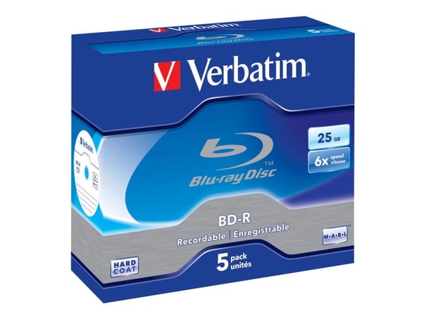 Verbatim - 5 x BD-R - 25 GB 6x - CD-eske