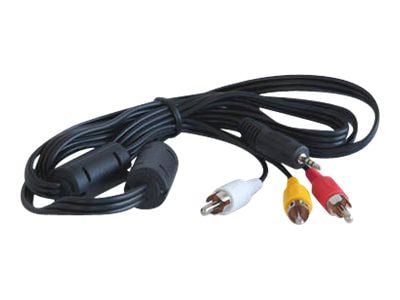 GoPro - Video/lydkabel - kompositt video / lyd - RCA hann til mini-phone stereo 3.5 mm hann - for HD HERO2