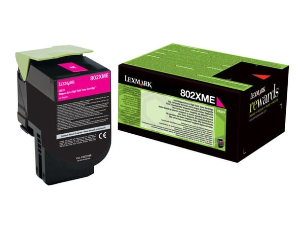 Lexmark 802XM, 4000 sivua, Magenta, 1 kpl