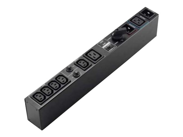 PowerWalker MBS - Förbikopplare (kan monteras i rack) - AC 208/220/230/240 V - utgångskontakter: 6 - 19" - svart - för PowerWalker VI 1000 RLP, VI ...