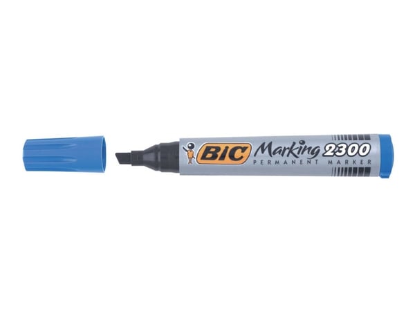Bic marker permanent 2300 sininen taltta kärki