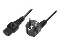 MicroConnect - Strømkabel - IEC 60320 C13 til CEE 7/7 (han) - 2 m - 90° stikforbindelse - lajittelu