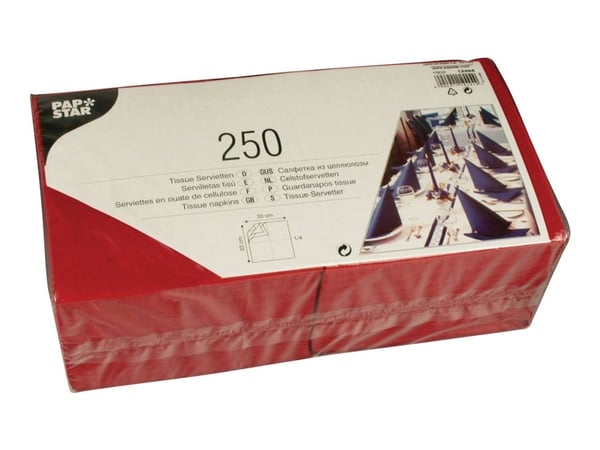 Papstar 12494, Bordeaux, Käsipaperi, Yksivärinen, 46,5 g/m², 330 mm, 330 mm