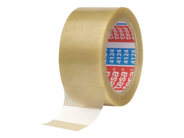 Tesapack Premium 4124 - Pakketape - 25 mm x 66 m - PVC - gemse