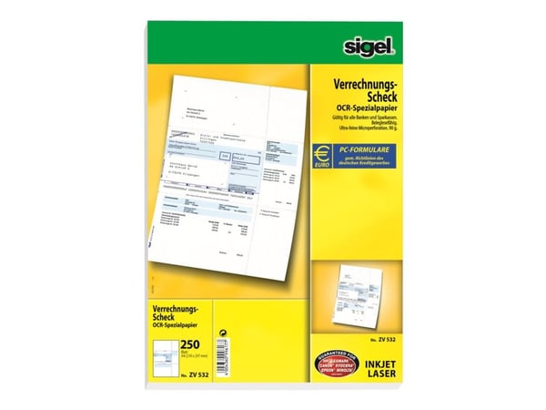 Sigel ZV532, 250 arkkia, A4, Valkoinen