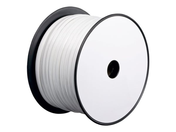 goobay - Bulk telefonkabel - 100 m - platt - vit