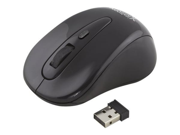 extreme MAVERICK - Mus - optisk - 3 knapper - trådløs - 2.4 GHz - USB trådløs mottaker - svart