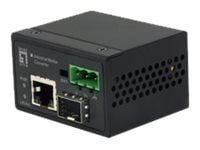 LevelOne IEC-4000 - Medieomformer - 100Mb LAN - 10Base-T, 100Base-X, 100Base-TX - RJ-45 / SFP (mini-GBIC)