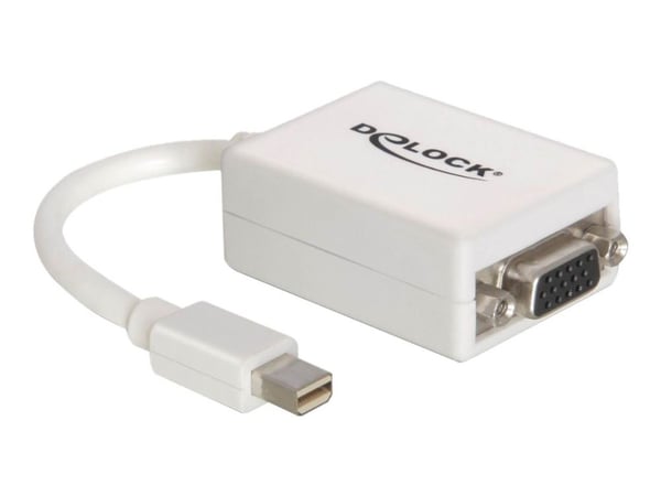 Delock - VGA-adapter - Mini DisplayPort (hann) til HD-15 (VGA) (hunn) - 18 cm