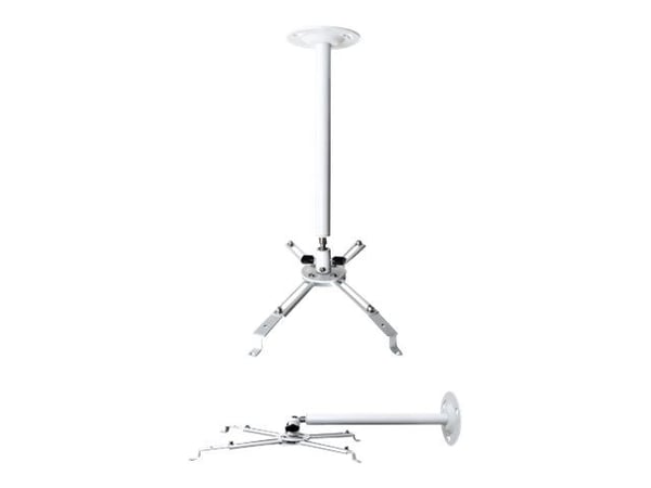 Multibrackets 1011, Katto/seinä, 10 kg, Valkoinen, 360°, -30 - 30°, 43 cm