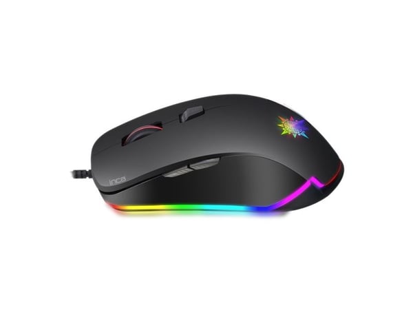 INCA IMG-327 - Ambidextrous - Optisk - USB Type-A - 4800 DPI - Svart