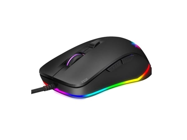 INCA IMG-327 - Ambidextrous - Optisk - USB Type-A - 4800 DPI - Svart
