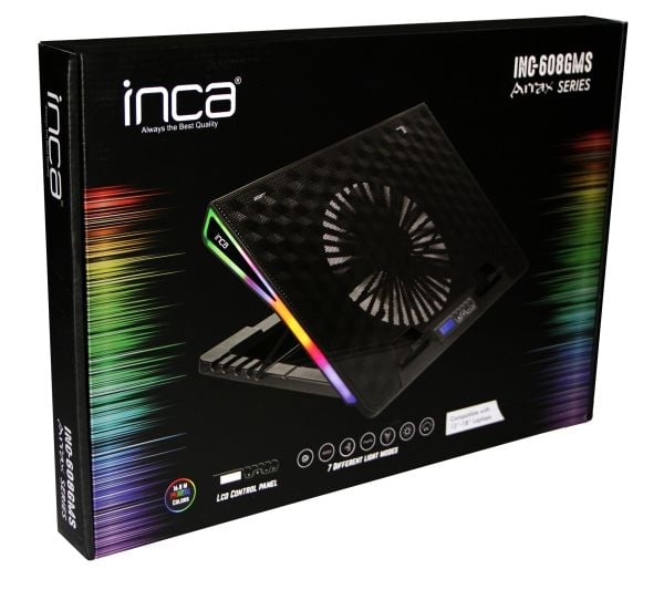 Inca INC-608GMS, PC-stativ, Sort, 38,1 cm (15"), 43,2 cm (17")