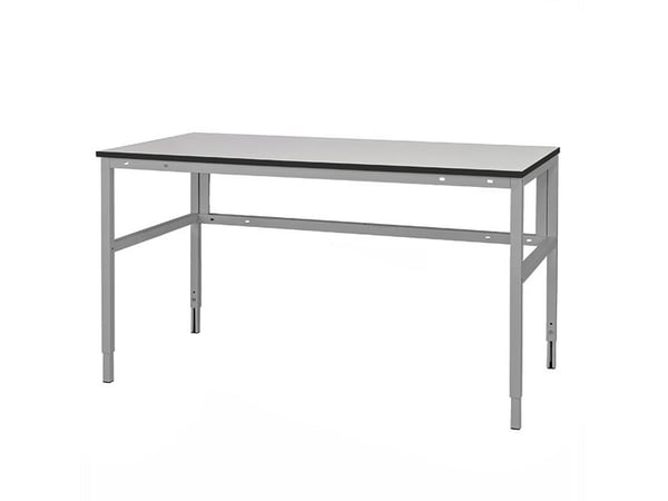 Arbejdsbord Let H-stel 2500x620 mm HPL bordplade