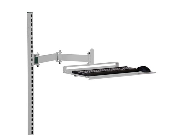 Tastaturholder med ledbar arm
