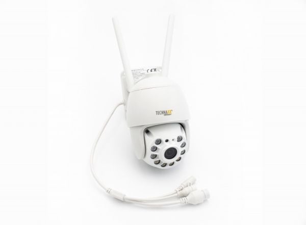 Technaxx 4991, IP-sikkerhetskamera, Inne & Ute, Trådløs, Utvendig, Vegg, Hvit