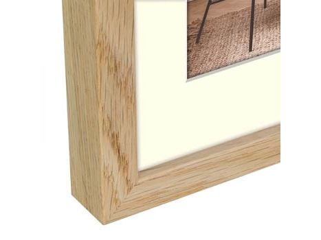 ZEP Malmo natural, Enkel bilderamme, MDF, Naturlig, Bord, Vegg, 9 x 13 cm, Rektangulær