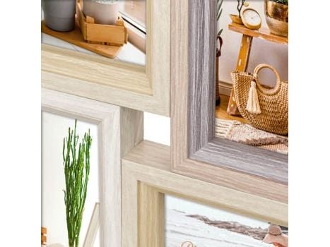 ZEP Zara 6Q, Bilderammesett, MDF, Naturlig, Bord, Vegg, 10 x 15 cm, Rektangulær