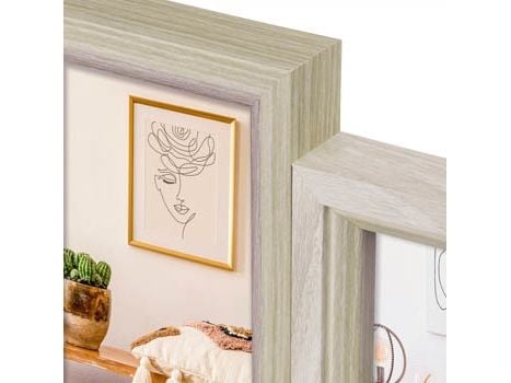 ZEP Zara 6Q, Bilderammesett, MDF, Naturlig, Bord, Vegg, 10 x 15 cm, Rektangulær