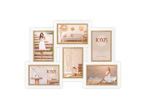 ZEP Ayas 6Q, Bilderammesett, MDF, Hvit, Vegg, 10 x 15 cm, Landskap/portrett